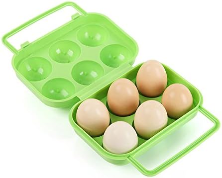 מתקפל מיקרוגל מזון כיסוי ידית אחסון מחזיק ביצי מקרה ביצה נייד מתקפל מיכל 6 קופסא פלסטיק מטבח כמו אוכל & בר אחסון מכולות