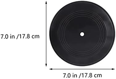 עיצוב בית Besportble עיצוב מבטא שחור 3 יחידות רטרו תקליטים של סימן קיר אסתטי ויניל קישוטי קישוטי מסיבת מוסיקה קיר קיר