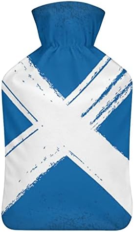 רטרו דגל סקוטי שקית מים חמים מצחיק זריקת מים קטיפה גומי מים חמים בקבוק כף רגל כף רגל חמה