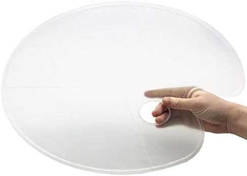 פלטת פלסטיק גדולה בדרגה גבוהה של פלטת פלטה גדולה עם חור אגודל חור פלסטיק מגש צבע שקוף 12 x16.7