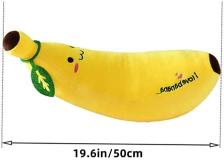 נטורמן פרי יצירתי בננה כרית ממולאת, צעצועי בננה חמודה כרית בננה כרית ארוכה לילדה ילדה יום הולדת מתנה 19.6 אינץ '