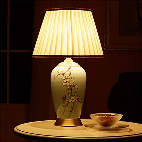SLNFXC סיני קרמיקה מנורת סלון סלון מנורת מיטה מיטה שולחן שולחן שולחן קישוט דגם חדר ספר מלון