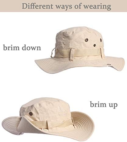 היקמן דיג כובע ספארי כובע רחב ברים בוני כובע דלי כובעי עם שמש הגנה עבור גדול ראש גברים ונשים