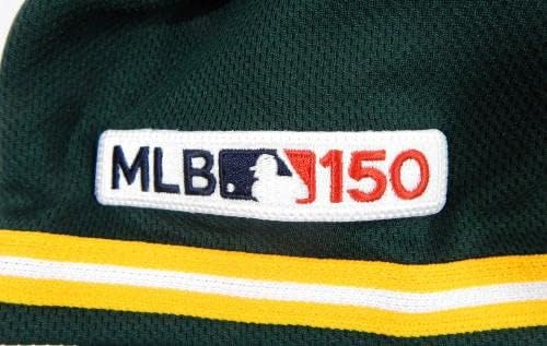 משחק האתלטיקה של אוקלנד A 2019 של אוקלנד A הונפק ג'רזי ירוק כהה 150 תיקון 46 5 - משחק משומש גופיות MLB