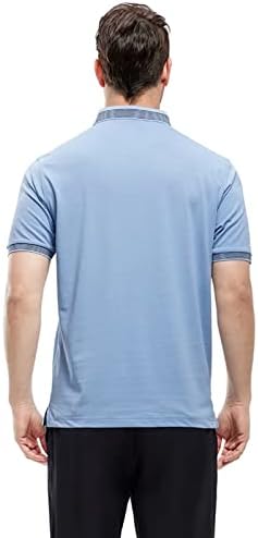 חולצות פולו לגברים שרוול קצר מרסן תערובת כותנה עסקית חולצות צווארון מזדמן מזדמן