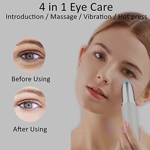נייד עין לעיסוי שרביט עם מחומם &סוניק רטט טיפול להקלה עיניים עיגולים שחורים,קליטה,נפיחות,עייפות, לשפר מוצר, חכם