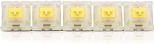 מתגים צהובים חלבית של גייטרון, מתגי מקלדת, מתגי גייטרון עבור 5 סיכות 3 סיכות מקלדת החלפה חמה PCB 110 יח '