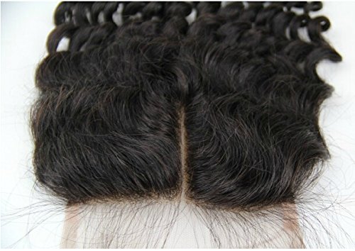 דג 'ון שיער 6 א אמצע חלק תחרה למעלה סגירת 5 5 10 מולבן קשרים קמבודי בתולה שיער טבעי עמוק גל טבעי צבע