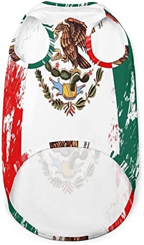 דגל מקסיקו דגל ציור סוודר סוודר סווטשירט סווטשירט בגדים לכלבים וחתולים בינוניים קטנים