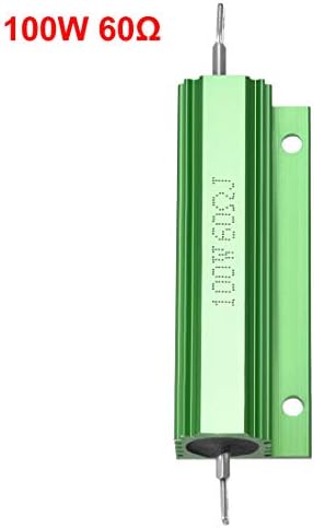 נגן מארז אלומיניום UXCell 100W 60 אוהם ירוק ירוק לממיר החלפת LED 100W 60RJ
