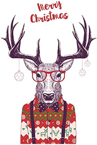אישיות חג המולד העברת חום מדבקות חג המולד עיצוב עם חג המולד חיות רחיץ חמוד קישוט עבור חולצה