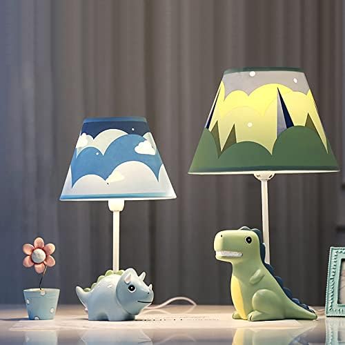מנורת שולחן לילדים של הרבסטביי, מנורת דינוזאור עיצוב מנורת שולחן ליד המיטה, מנורת שולחן בגובה 13 אינץ ' עם אהיל