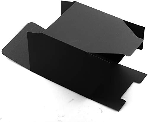 36 מחשבים קופסת מתנה שחורה, 3.15x3.15x3.15 קופסאות מתנה קטנות עם מכסים ממוחזרים תיבת נייר ממוחזרת תיבת שושבינה