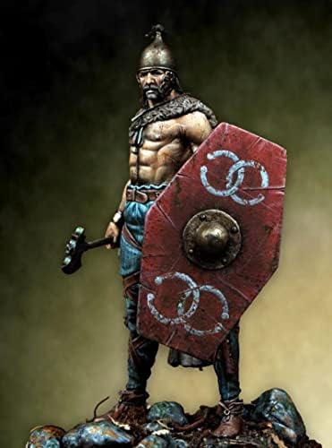 גודמואל 1/24 75 ממ עתיק אירופאי לוחם שרף דגם ערכת / אינו מורכב ולא צבוע חייל למות יצוק ערכת/מנת משכל-624