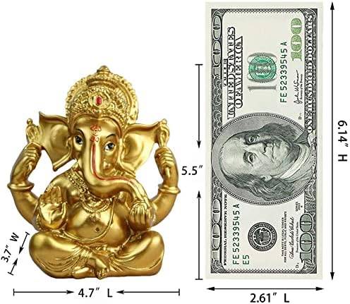 פסל גאנש הודי דיוואלי תפאורה - פסל הינדי אלוהים מתנות דיוואלי - לורד גנאשה אליל פסל הודו הבית מנדיר פוג'ה מורטי