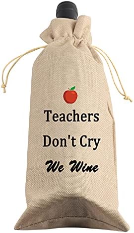לבלו מורים מתנות אחיות מתנות מורים / אחות לא בוכה אנחנו יין בקבוק שקיות מורה אחות הערכה מתנות