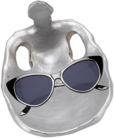 זרודיס משקפי שמש ארגונית, שרף גולגולת משקפיים מחזיק עם אחסון מגש דקורטיבי דוכן תצוגת מחזה לבית משרד שולחן