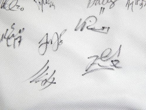 2011-12 צוות הכנפיים האדומות של דטרויט חתם על ריבוק ג'רזי 20 מכוניות COA כנפיים אדומות - גופיות NHL עם חתימה