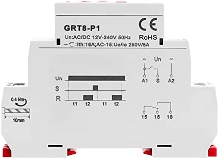 GRT8-P דופק זמן פלט זמן עיכוב ממסר 16A AC/DC12V-240V 0.1S-100Days ממסר עיכוב ממסר דופק