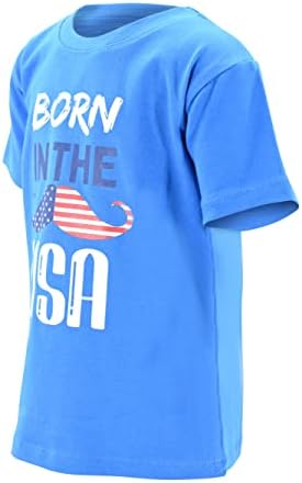 תינוקות ייחודיים יוניסקס ילדים פטריוטיים אמריקאים 4 ביולי חולצות T