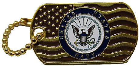 חבילת MWS של 6 ארצות הברית חיל הים מנופף בכובע זהב כובע כובע דש/שרשרת מפתח
