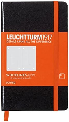 Leuchtturm1917, 185 דפים ממוספרים, מנוקדים, שחור