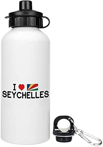 Azeeda 600ml 'I Love Seychelles' בקבוק מים / שתייה לשימוש חוזר