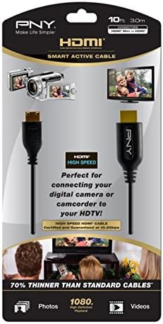PNY C-H-A10-C10-C 10 רגל HDMI MINI ל- HDMI