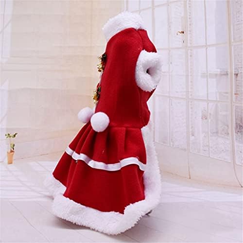 חיות מחמד חג המולד מעיל בגדי כלב שמלת חורף פרו חג המולד שמלה אדום סווטשירט אפוד חיות מחמד חם שמלה