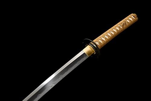 חימר חרב של שינג מחוסם T-10 פלדה יפנית קטנה רורוני קנשין חרב להב הפוך