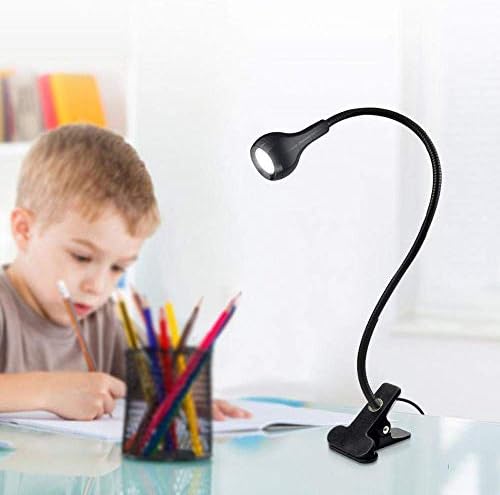 מנורות שולחן GMLSD, מחזיק קליפ מנורת שולחן LED USB מנורת שולחן גמישה מנורת מיטה מנורת מיטה ספר אור לסלון חדר