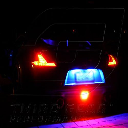 TGP T10 כחול 4 LED SMD לוחית רישוי נורות נורות נורות 1992-1995 תואם ל- Mazda MX-3