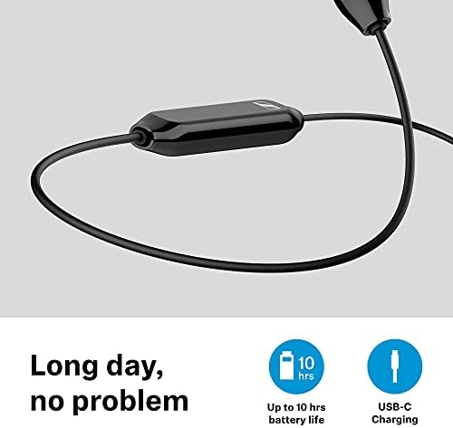 Sennheiser CX 350BT Bluetooth 5.0 אוזניות אלחוטיות - חיי סוללה של 10 שעות, טעינה מהירה של USB -C, כפתור עוזר וירטואלי,