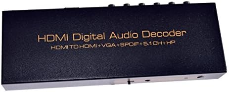 1080p HDMI ל- HDMI VGA SPDIF 5.1CH RCA DIGIT
