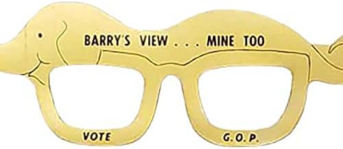 1964 הרפובליקני בארי גולדווטר לנשיא משקפי קמפיין חידוש