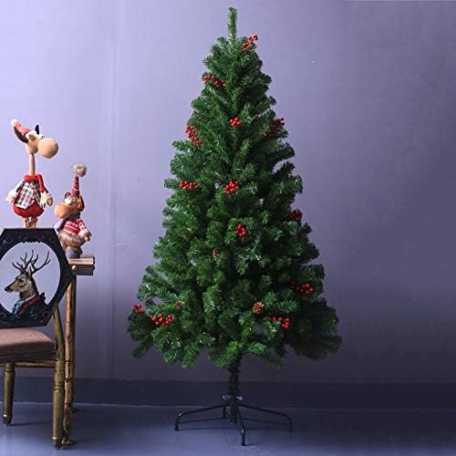עץ חג המולד של Cywyq PVC, עצים מעוטרים לסביבה מרגישים עץ סיבים אופטי-אמיצי בעמדת מחט אורן עץ חשוף בעיצוב גינה-C 120