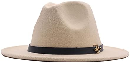 חגורת כובע פדורה אבזם תקליטונים כובע פנמה צמר רחב נשים קלאסי בייסבול כובעי נשים בייסבול כובע מצויד