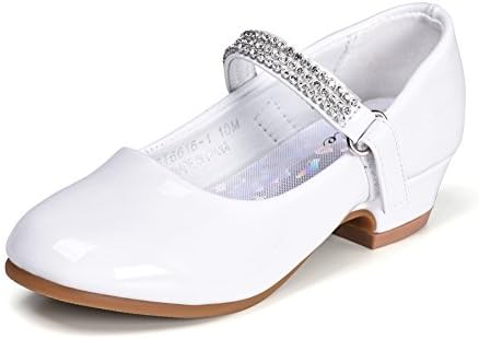 סטל בנות פעוט שמלת נעלי לבן ראשית הקודש פרח נמוך העקב מרי ג ' יין נעליים לילדים