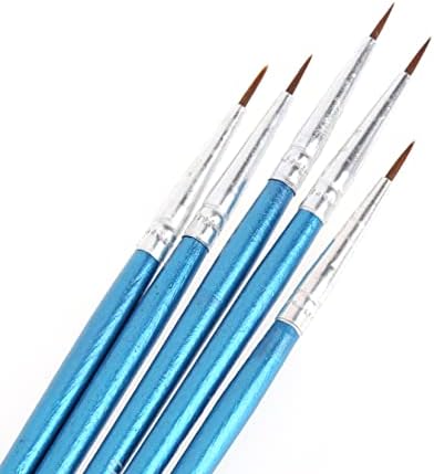 5 יחידות/סט ניילון מברשת שיער קו עט עט אמן צבעי מים בצבע אקרילי שמן מברשות ציור סט