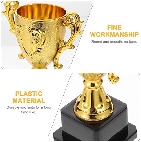 גביע זהב פלסטיק גביע זהב לילדים, 14.3 סמ/ 5.6 אינץ 'פרס גביע גביע המסיבה של גביע המסיבה לתחרויות ספורט פרסים זוכים בפרסים