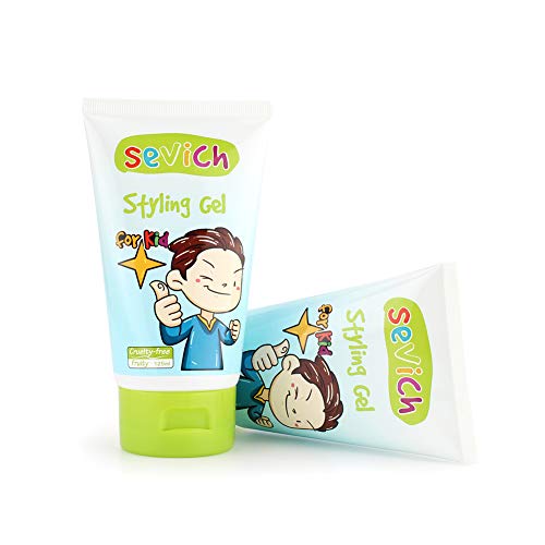 סביץ ' ג 'ל לשיער לילדים כוכב צהוב 4 עוז-ג' ל לעיצוב שיער בטוח על בסיס צמחי לתינוקות פעוטות, ילדים, ג ' ל לשיער
