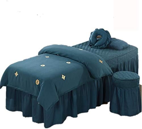 ג ' ואן רקום כותנה יופי חצאית מיטת גיליון מיטת כיסוי עיסוי שולחן גיליון סטים, אירופאי בדרגה גבוהה יופי כיסוי מיטה