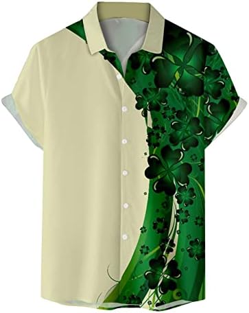חולצות יום פטריק סנט פטריק, כפתור הדפסה אירי אירי במורד חולצות הוואי