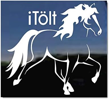 ITOLT - מדבקות חלון ויניל סוס איסלנדי