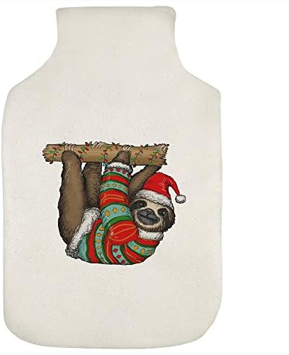 כיסוי בקבוק מים חמים של Azeeda 'Sloth בגשר חג המולד'