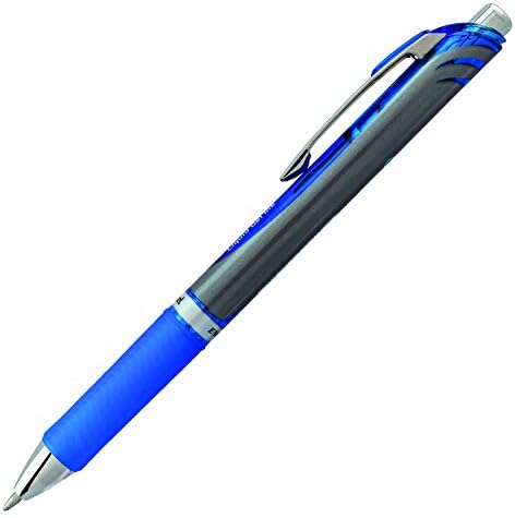 עט ג ' ל נוזלי נשלף קצה מתכת, 12 מארז,, קו בינוני, כחול טורקיז