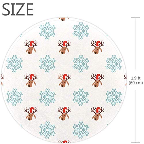 כובע חג המולד של איילים, פתית שלג, שפשפת לא להחליק 23.6 אינץ