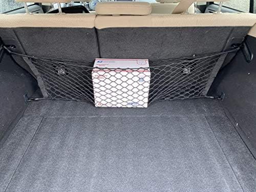 סגנון עטפה סגנון רכב אלסטי מטען מטען נטו עבור סובארו אאוטבק 2010-2018- מארגן תא מטען פרימיום ואחסון- רשת מזוודות