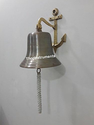 Thorinstruments 8 פליז עתיק טיטאניק 1912 ספינה ימי פעמון בית עיצוב כפרי וינטג 'מתנות לעיצוב בית פעמוני חג המולד