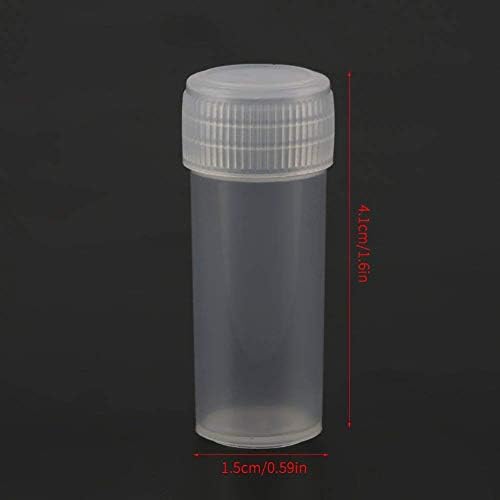 בקבוקי מדגם יוסו 5 מיליליטר פלסטיק מיכל אבקה נוזלי בקבוקון אחסון קטן למעבדה 50 יחידות
